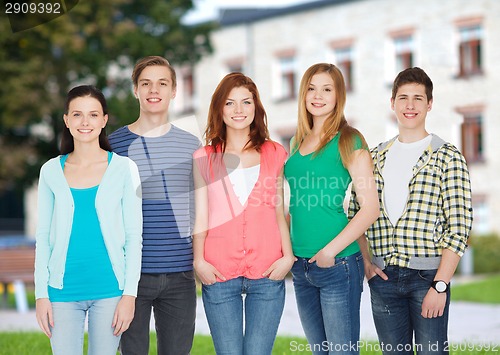 Image of group of smiling students standing