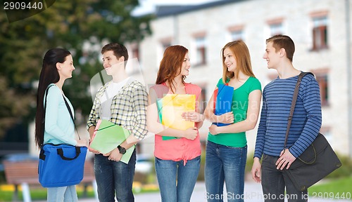 Image of group of smiling students standing