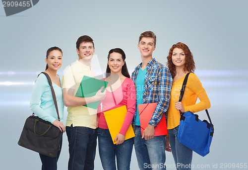 Image of group of smiling teenagers