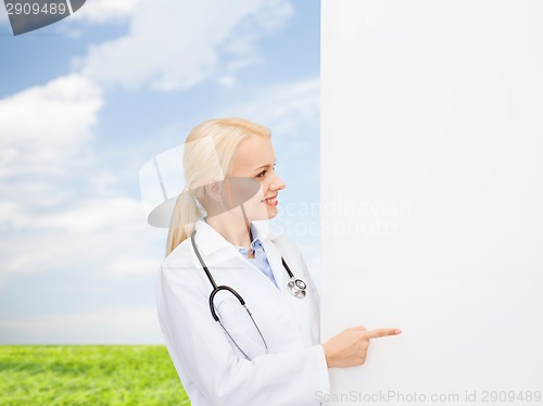 Image of smiling female doctor with stethoscope