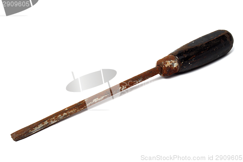 Image of Old rusty screwdriver