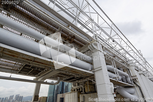 Image of Pipe on the roof top 