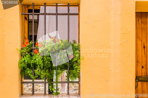 Image of Iron grating window