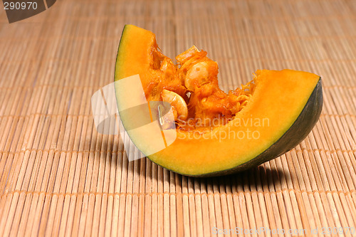 Image of fresh slice pumpkin