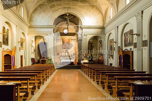 Image of Interiors of Italian Church in Dozza