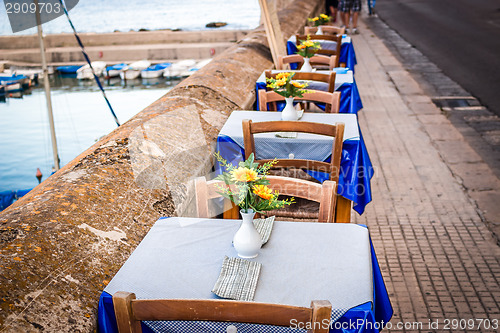 Image of Dinner table in Italian restaurant