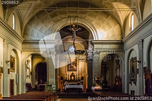 Image of Interiors of Italian Church in Dozza