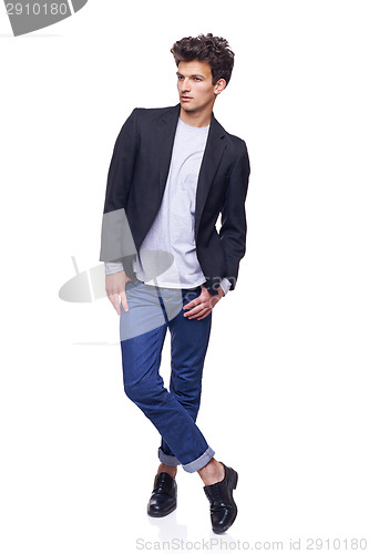 Image of Full body of a fashion man