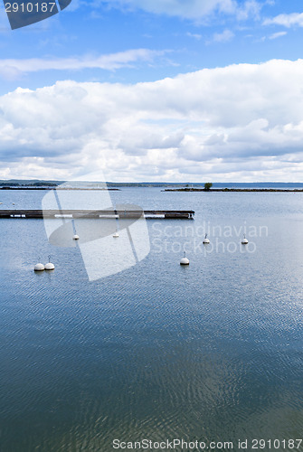 Image of Landscape with clouds and the sea