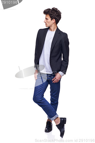 Image of Full body of a fashion man