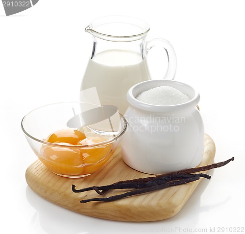 Image of vanilla sauce ingredients