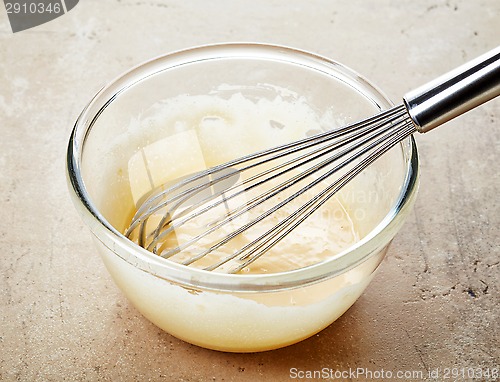 Image of whipped egg yolk with sugar