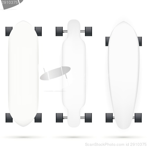 Image of Vector mock-up for longboards
