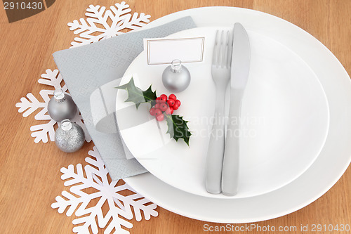 Image of Christmas Dinner Place Setting