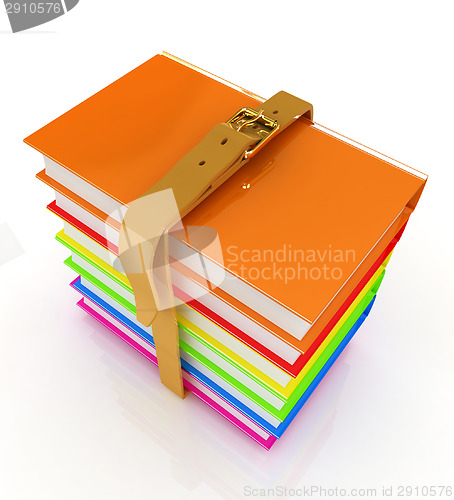 Image of colorful real books