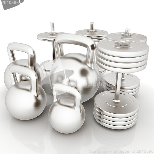 Image of Metall weights and dumbbells 