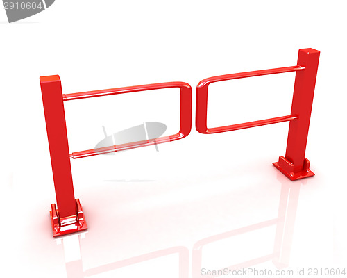 Image of Three-dimensional image of the turnstile