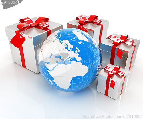 Image of Earth and gifts