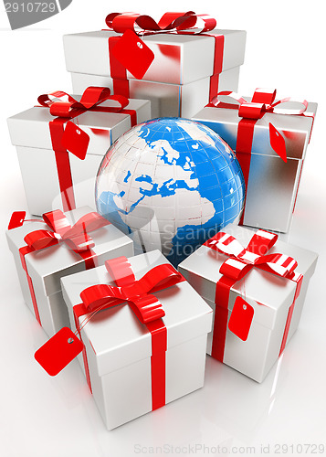 Image of Earth and gifts