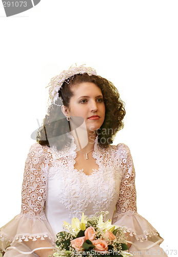 Image of Bride in wedding dress