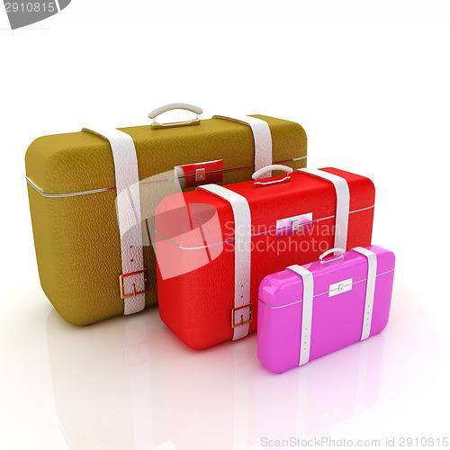 Image of Traveler's suitcases. 