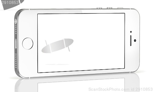 Image of Silver iPhone 5s with blank screen