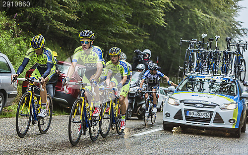 Image of Team Tinkoff - Saxo and Alberto Contador in Pain