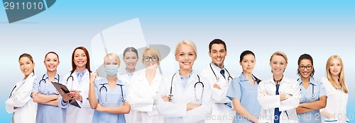 Image of team or group of doctors and nurses