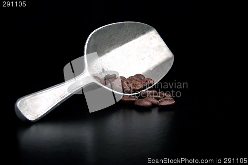 Image of Coffee Scoop and Beans