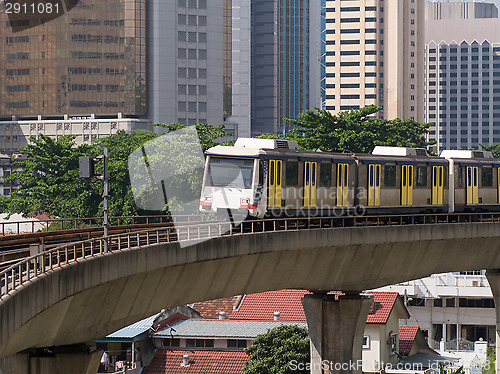 Image of Light Rail Train in Kuala Lumpur, Malaysia