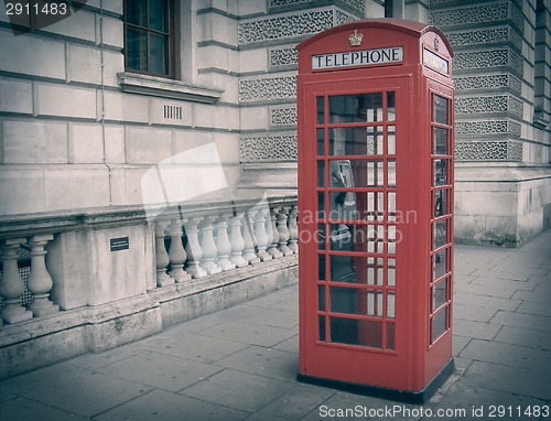 Image of Retro look London telephone box