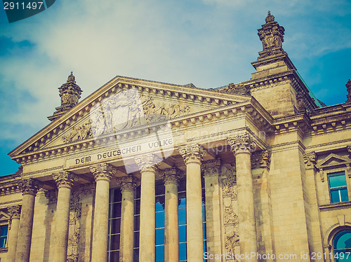 Image of Retro look Reichstag Berlin