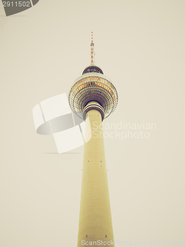 Image of Retro look TV Tower Berlin