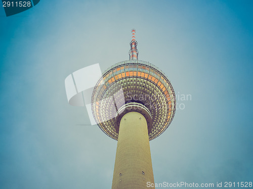 Image of Retro look TV Tower Berlin