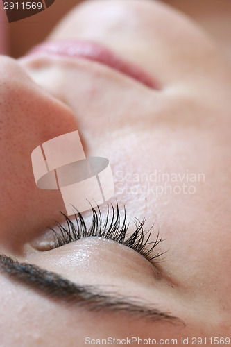 Image of Beautiful young woman sleeping.