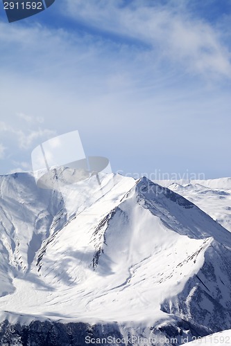 Image of Winter snowy mountains