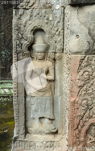 Image of sculpture at Ta Prohm