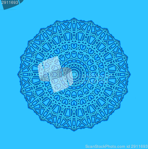 Image of Blue background with abstract round pattern