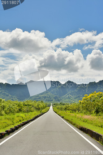 Image of Rural landscape with road