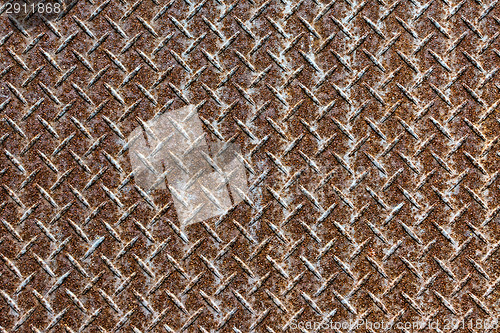 Image of old metal diamond plate