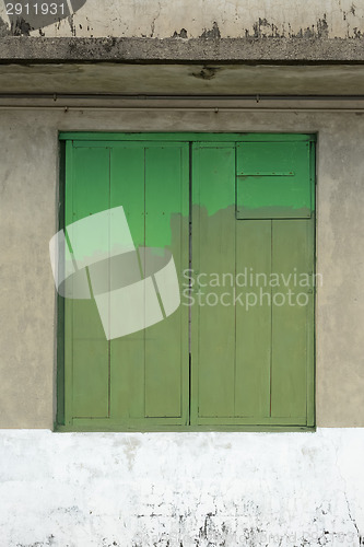 Image of Old Wooden Window Shutters 