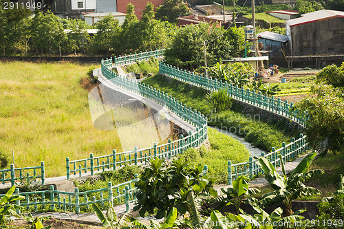 Image of river through countryside