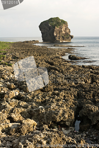 Image of Chuanfan Rock at coastline