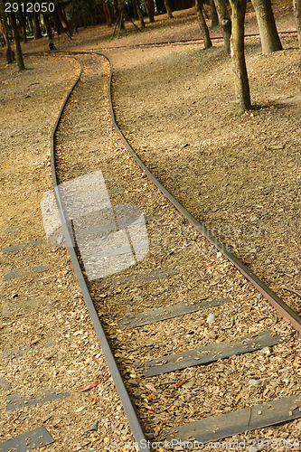 Image of Forest with railroad