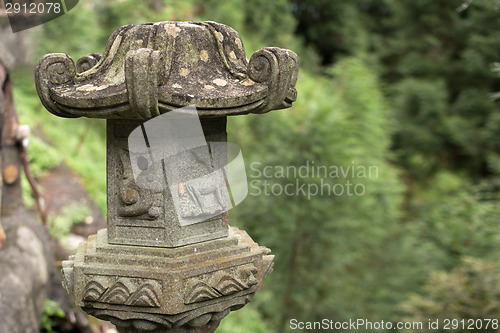 Image of Traditional asian stone lantern