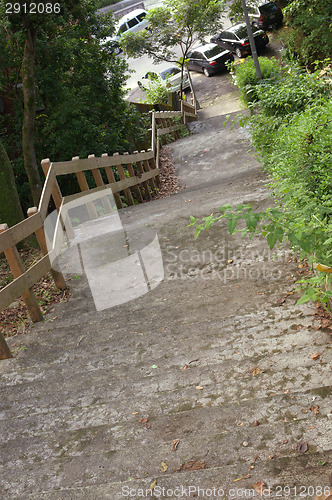 Image of Beautiful stairway in the park