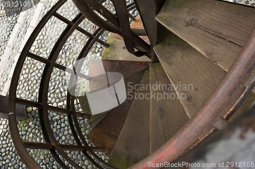 Image of Old rusty staircase