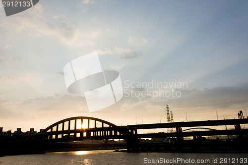 Image of sunset bridge