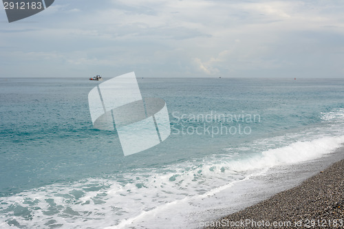 Image of Seascape with boat