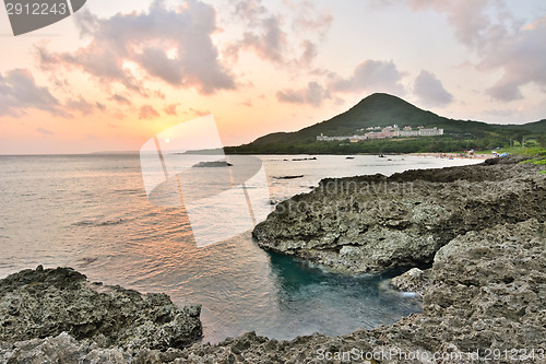 Image of Sunset at Coral coast line